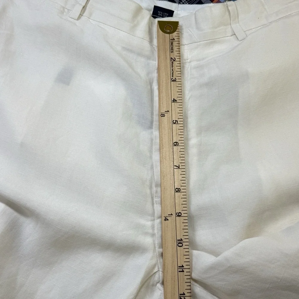 Polo Ralph Lauren Men's 36x30 Ivory Linen Silk Classic Fit Dress Pants